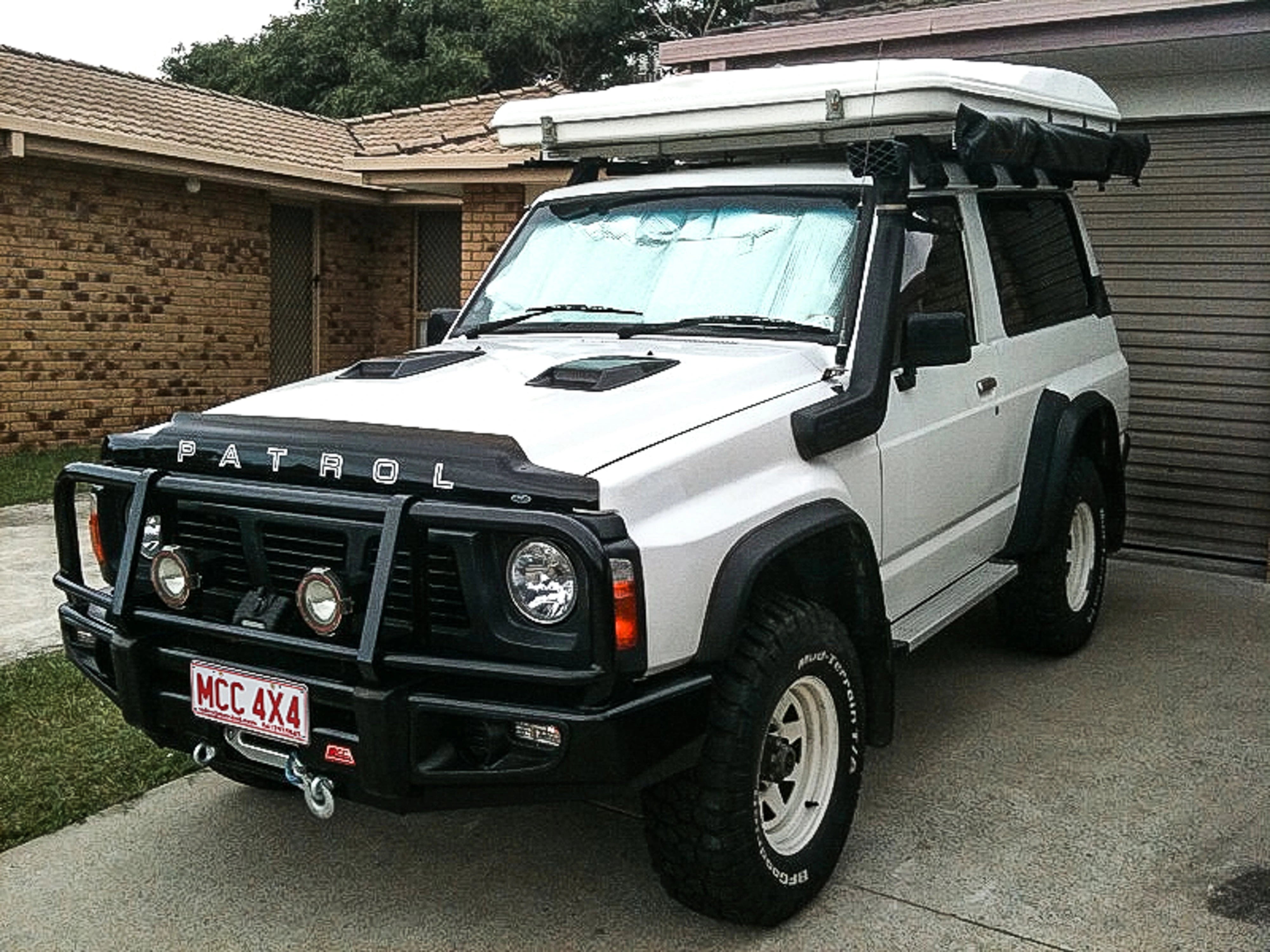 GQ Patrol Y60 1987-1997 707-02 Falcon Bull Bar A-Frame Package (No Foglight) - SKU MCC-03001-702
