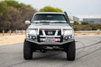 GU Patrol Y61 2005-2009 707-02 Falcon Bull Bar Black A-Frame Package (LED Foglight) - SKU MCC-03004-702FOGUP