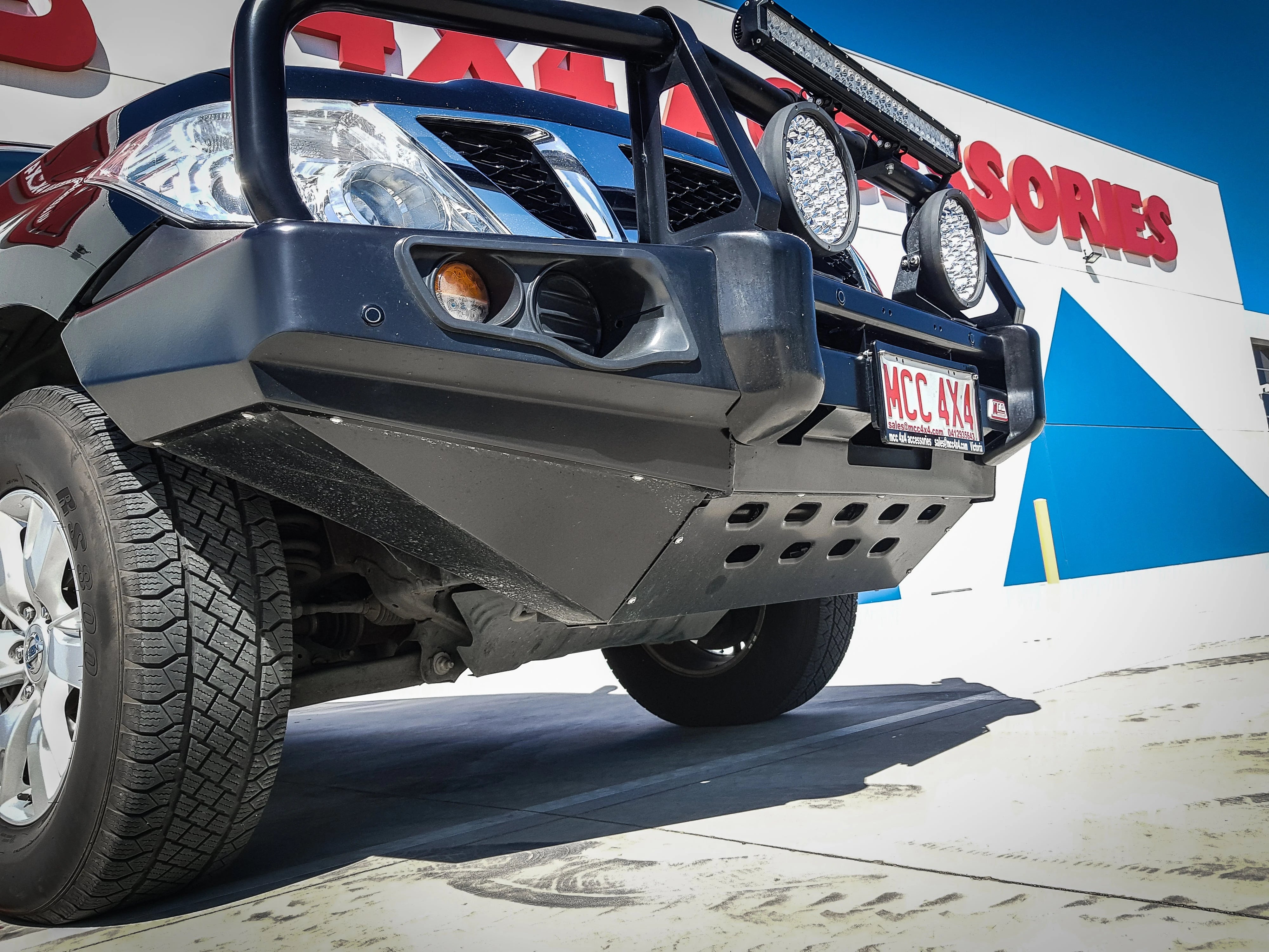 GU Patrol Y62 2010-2019 707-02 Falcon Bull Bar Black A-Frame Package (No Foglight) - SKU MCC-03005-702UP