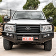 Land Cruiser 200 Series Prefacelift 707-02 Falcon Bull Bar Black A-Frame Package (No Foglight) - SKU MCC-01008-702UP