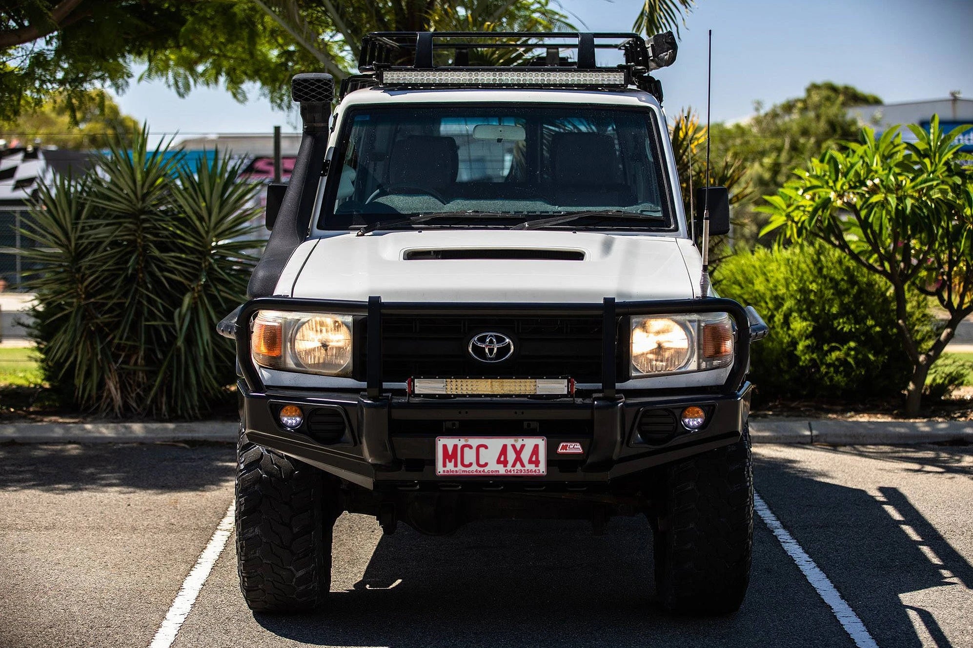 Land Cruiser 70 Series 2007-2023 707-02 Falcon Bull Bar A-Frame Package (No Foglight) - SKU MCC-01005-702UP