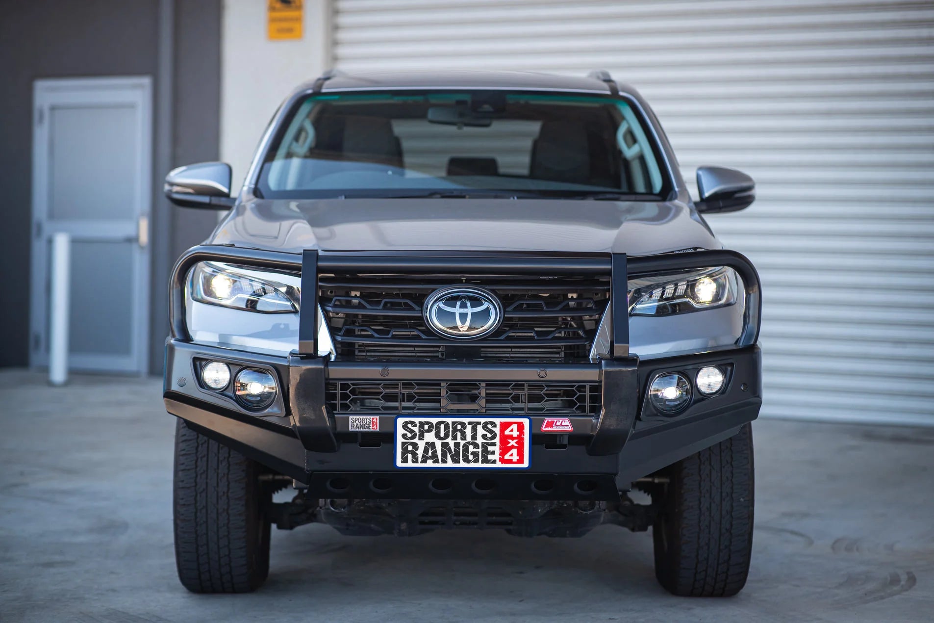 Fortuner 2015-2020 707-02 Falcon Bull Bar A-Frame Package (LED Foglight) - SKU MCC-01018-702FOGUP