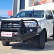 Hilux 2016-2020 Narrow 707-02 Falcon Bull Bar Black A-Frame Package (No Foglight) - SKU MCC-01017-702NUP