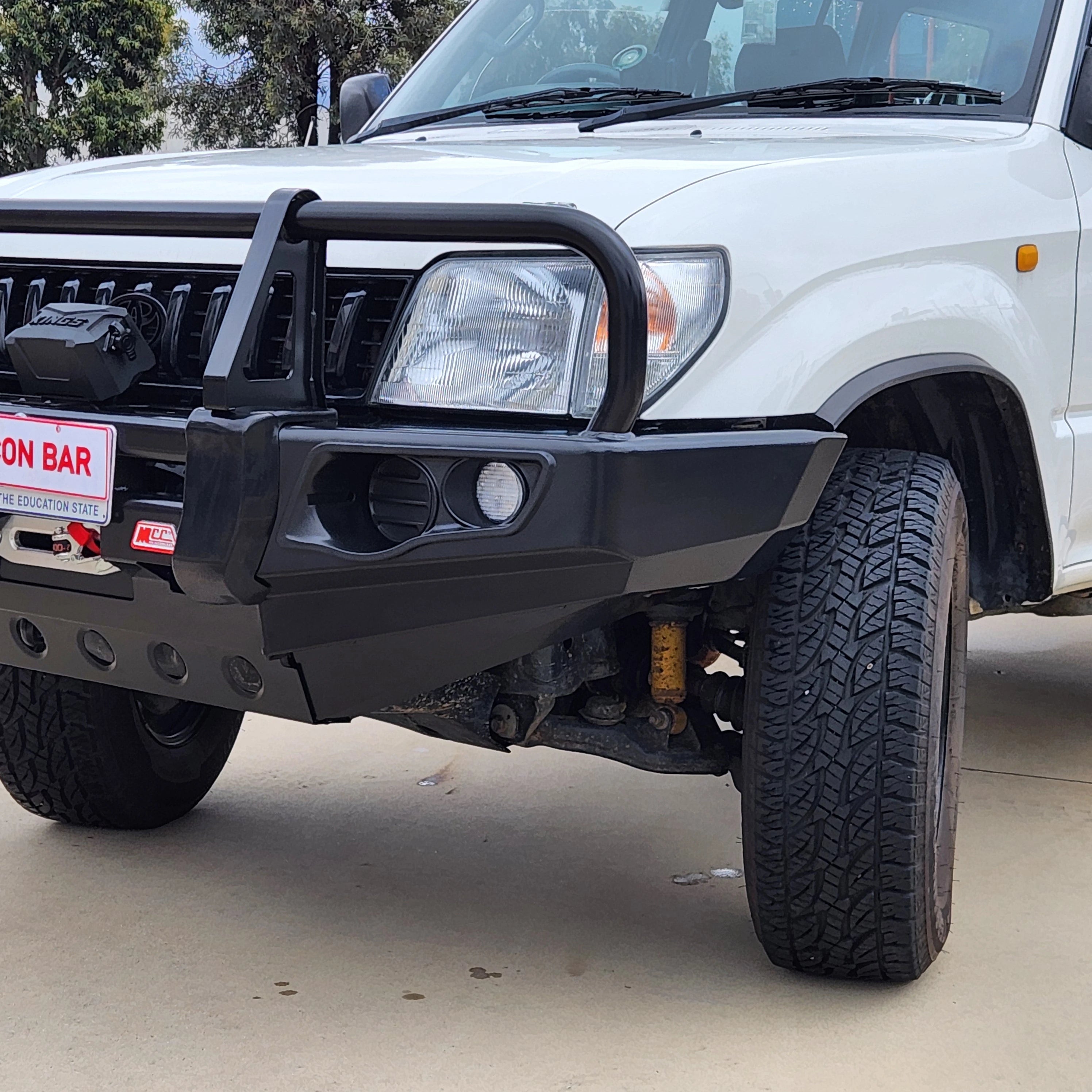 Prado 90/95 1996-2002 707-02 Falcon Bull Bar A-Frame Package (No Foglight) - SKU MCC-01009-702UP