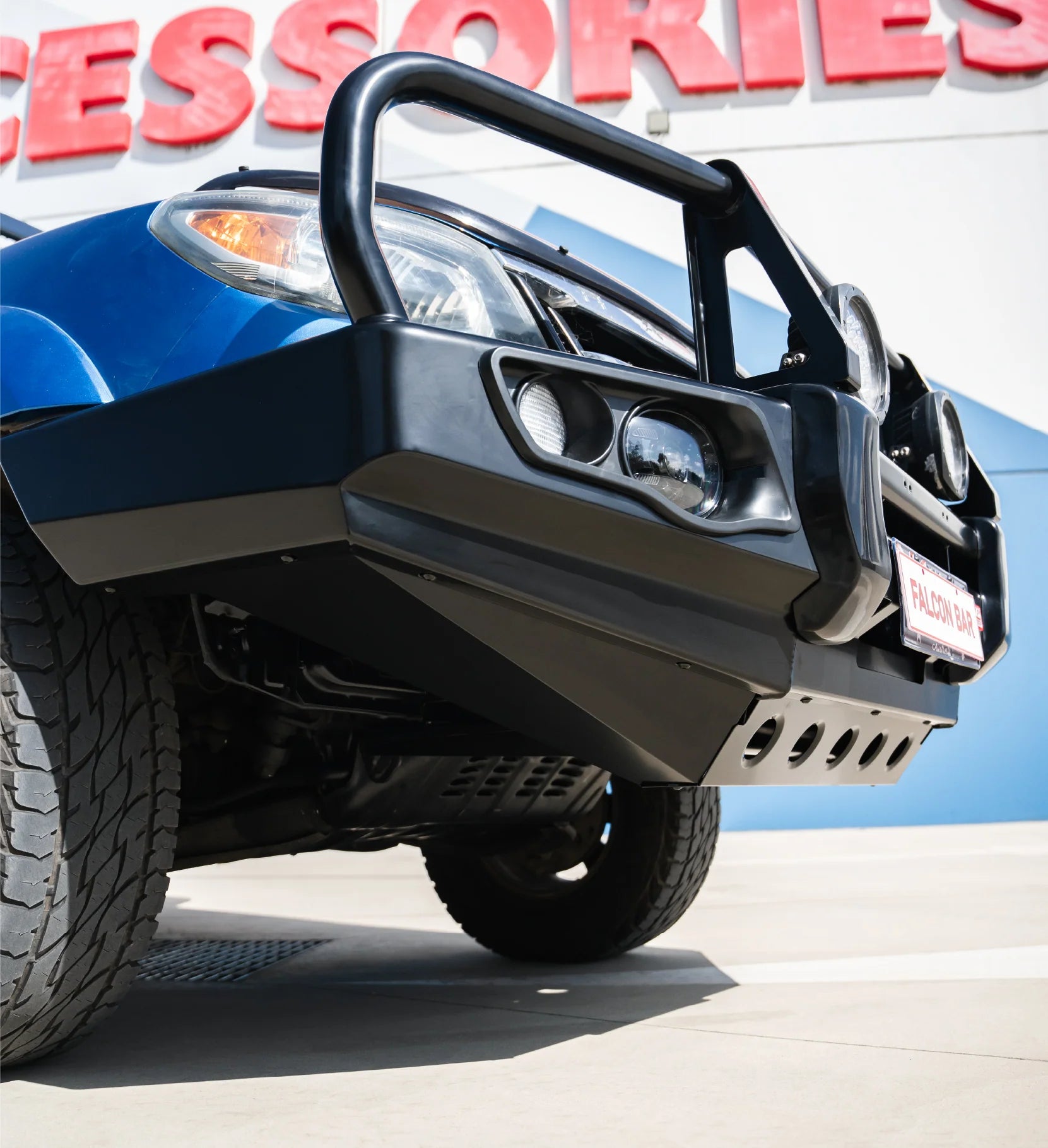 Ranger PK 2009-2011 707-02 Falcon Bull Bar A-Frame Package (LED Foglight) - SKU MCC-05002-702FOGUP