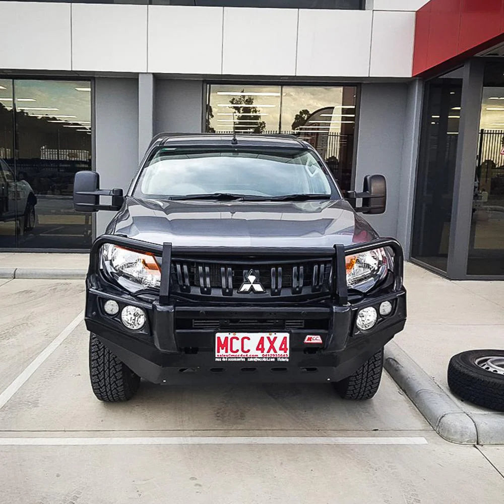 Triton MQ 2015-2019 707-02 Falcon Bull Bar A-Frame Package (LED Foglight) - SKU MCC-02008-702FOGUP