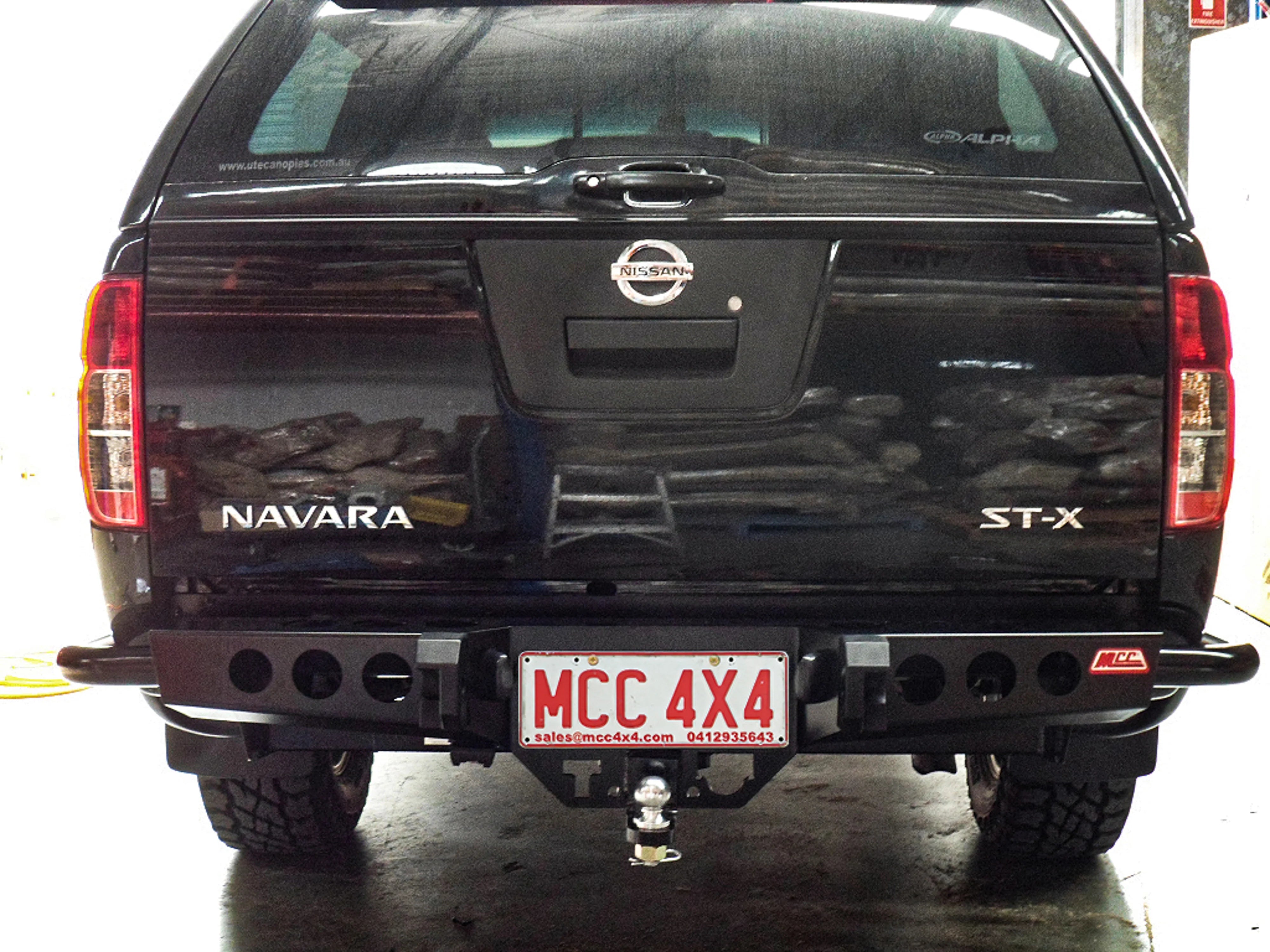 Navara D40 2005-2015 022-03 Jack Rear Bar With Light Kit Package - SKU MCC-03006-203L