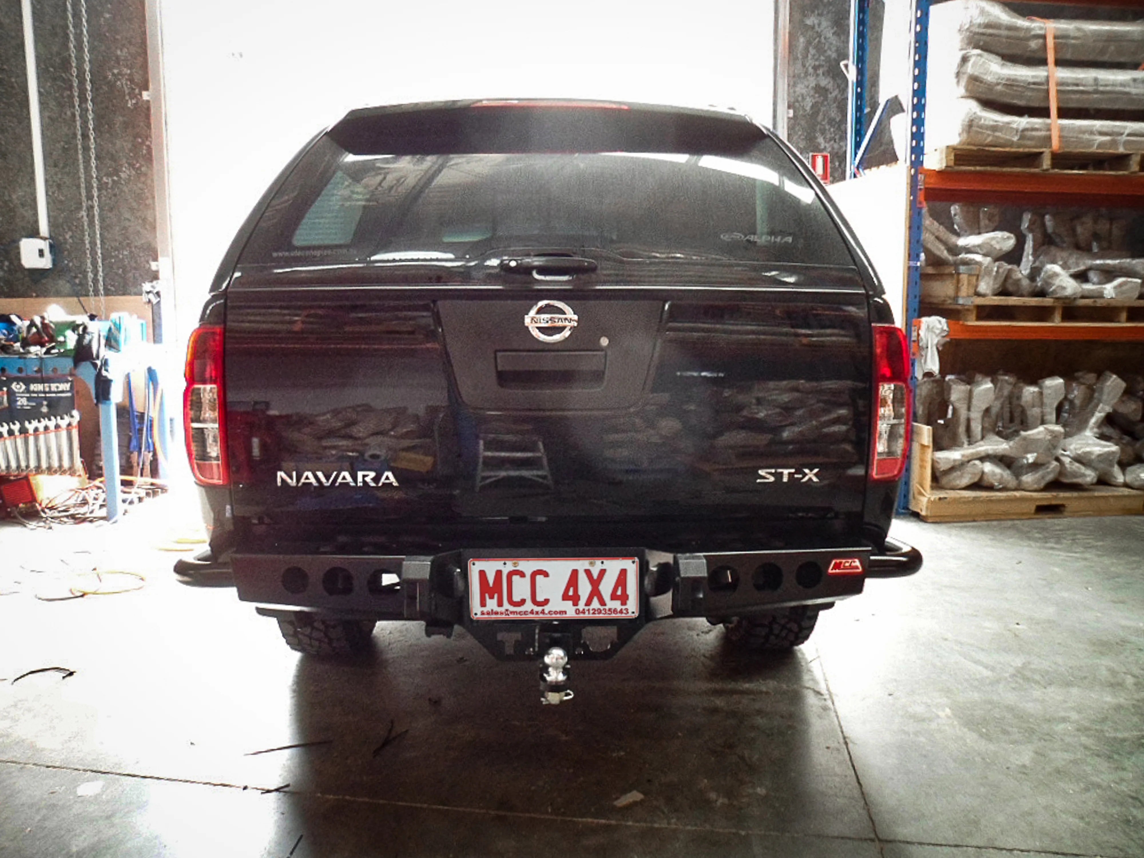 Navara D40 2005-2015 022-03 Jack Rear Bar With Light Kit Package - SKU MCC-03006-203L