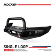 Ranger PJ 2007-2009 078-01SQSBL Rocker Bull Bar Single Black Loops Package - SKU MCC-05001-P781SQSBLUP