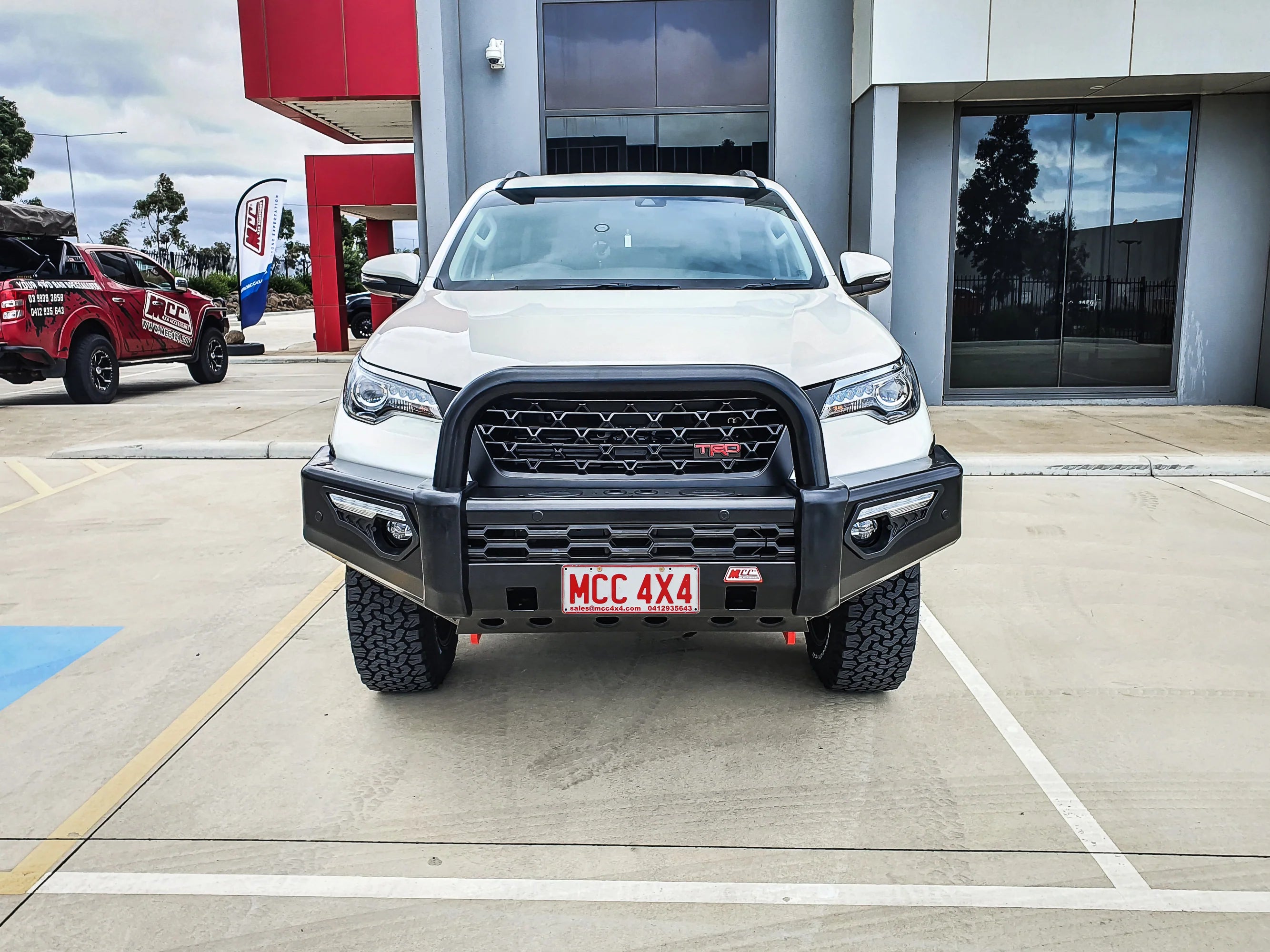 Fortuner 2015-2020 808-01 Phoenix Bull Bar Single Black Loops Package - SKU MCC-01018-801SBLUP