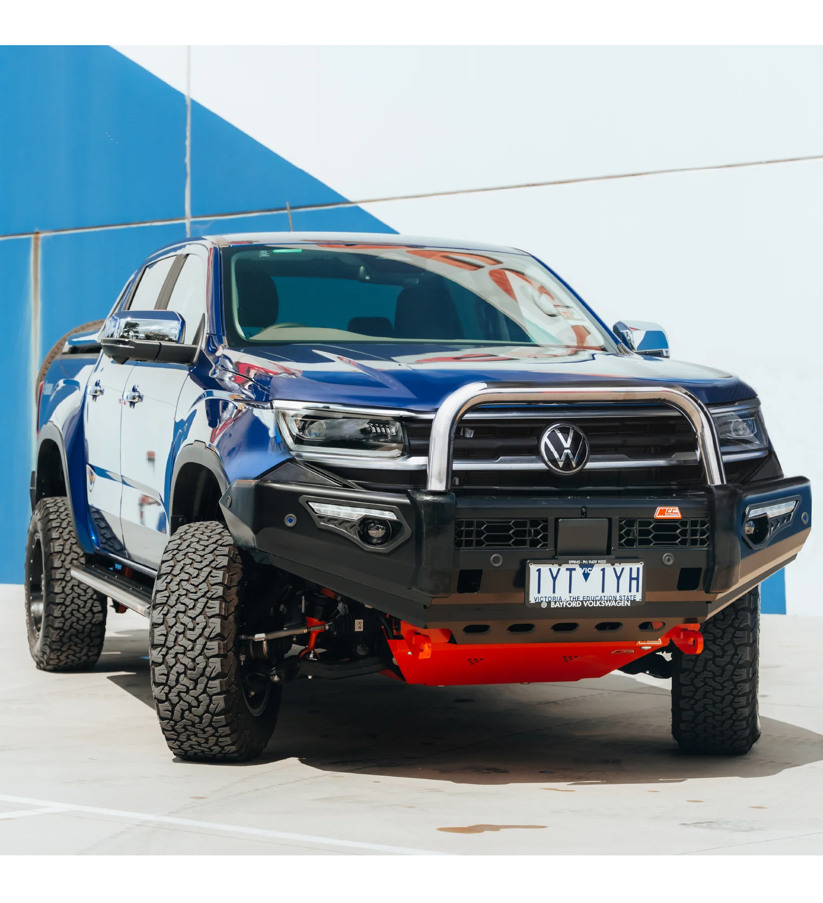 All-New Amarok 2023-On 808-01 Phoenix Bull Bar Single Stainless Loop Package - SKU MCC-04002-801SSL
