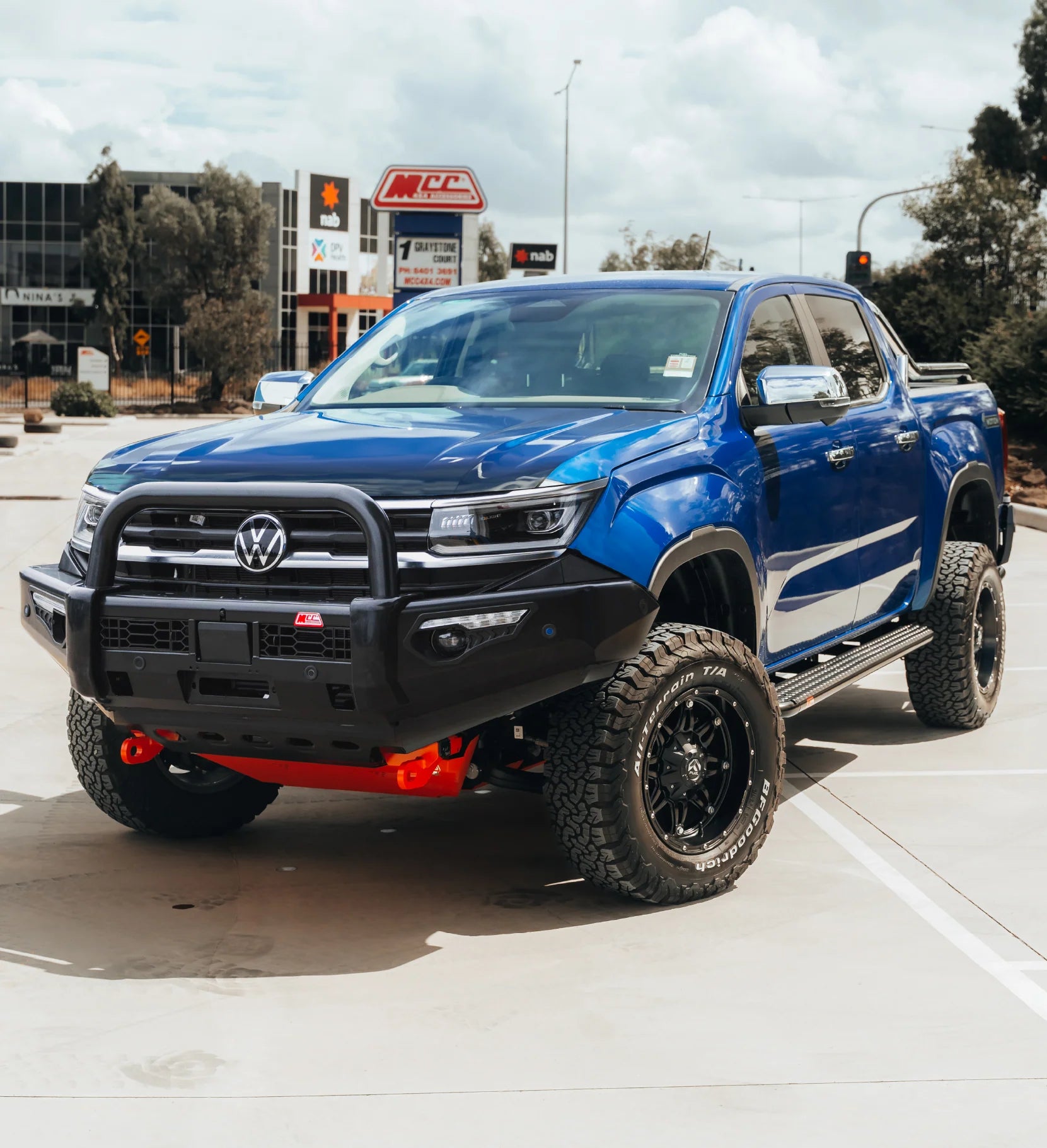 All-New Amarok 2023-On 808-01 Phoenix Bull Bar Single Black Loop Package - SKU MCC-04002-801SBL