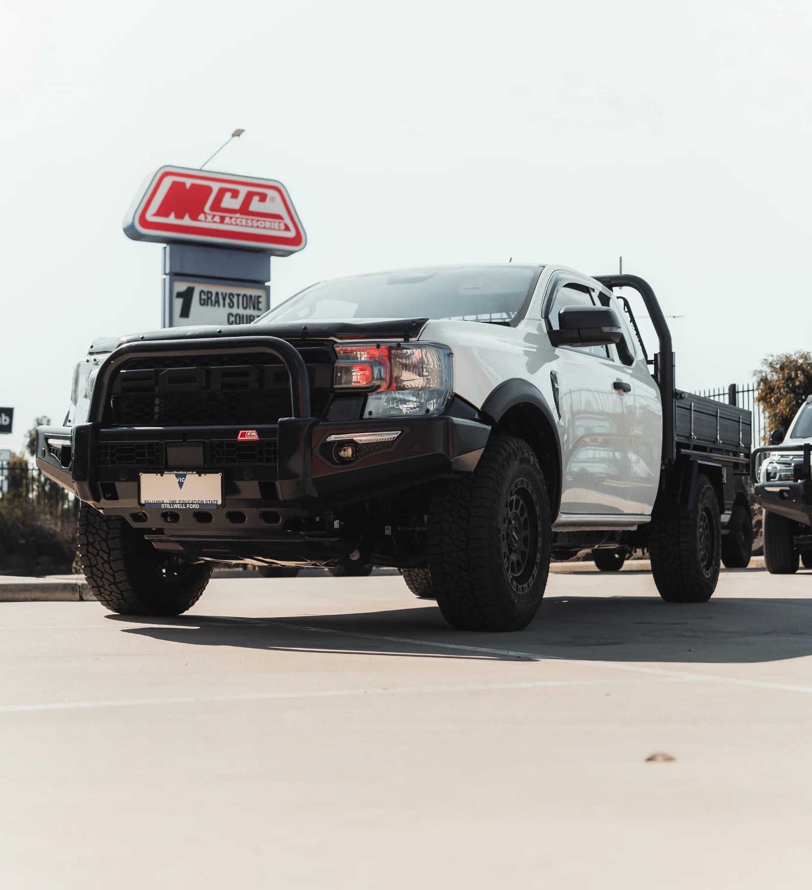 Next-Gen Ranger/Everest 2022-On 808-01 Phoenix Bull Bar Single Black Loops Package - SKU MCC-05010-801SBLUP