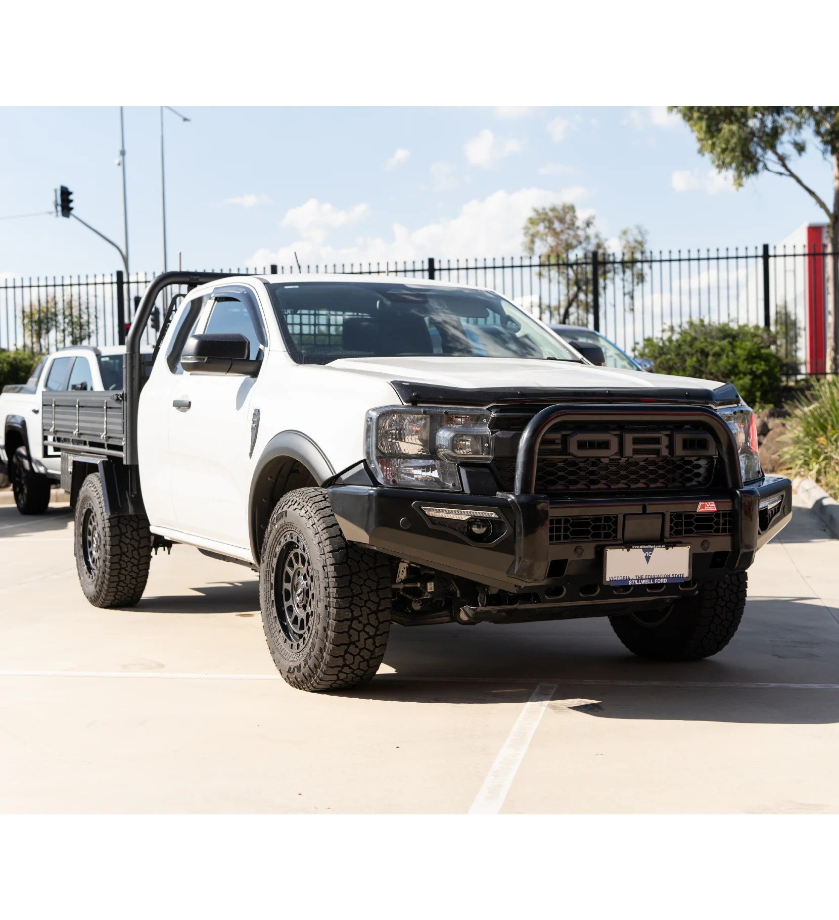 Next-Gen Ranger/Everest 2022-On 808-01 Phoenix Bull Bar Single Black Loops Package - SKU MCC-05010-801SBLUP