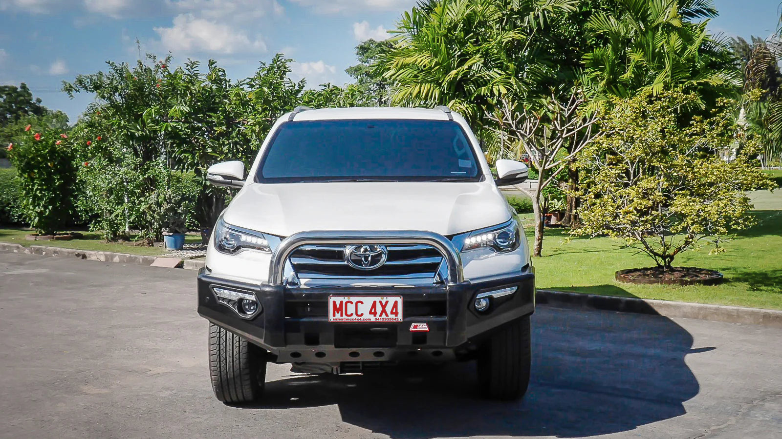 Fortuner 2015-2020 808-01 Phoenix Bull Bar Single Stainless Loops Package - SKU MCC-01018-801SSLUP