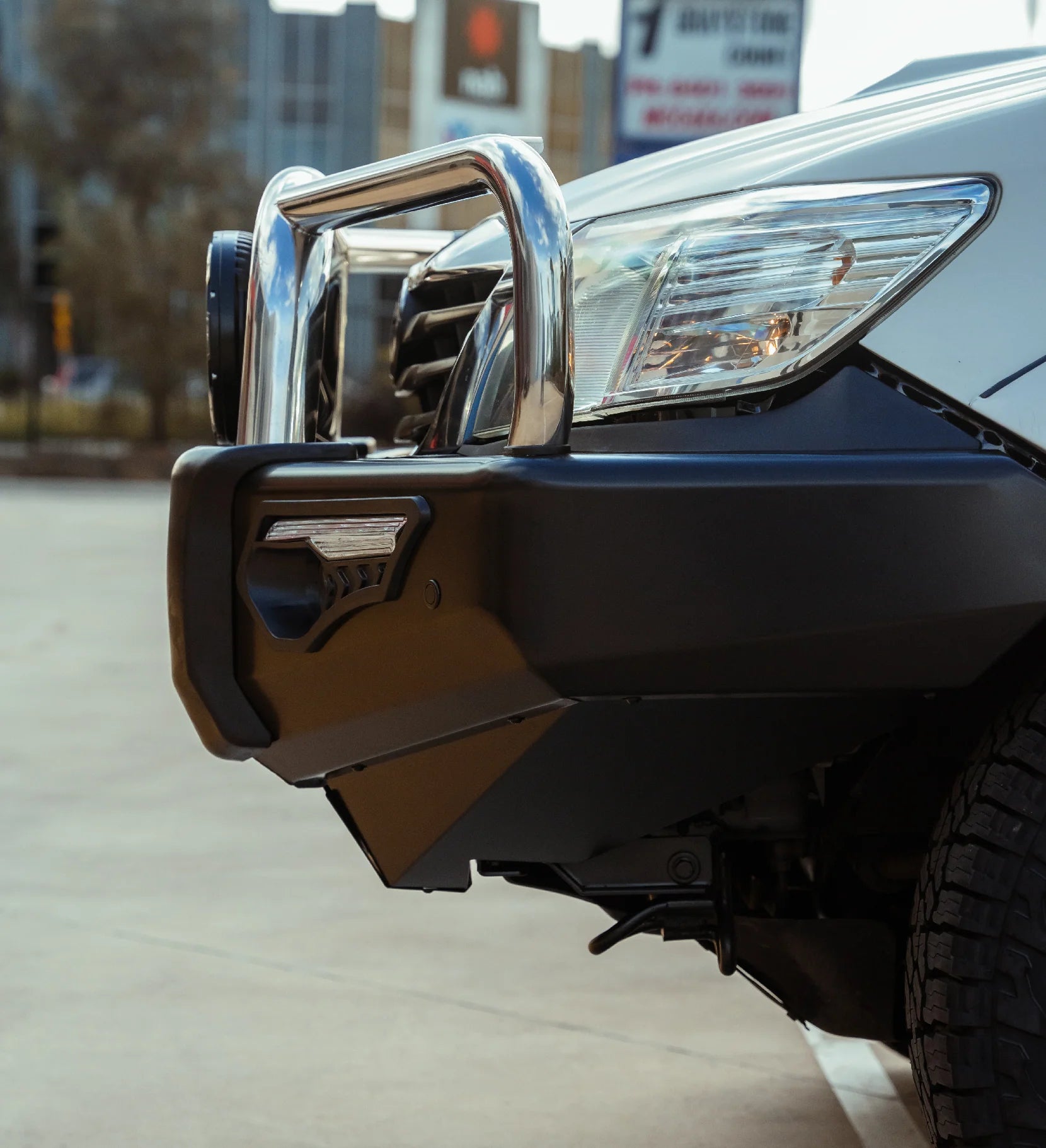 Hilux KUN26R 2012-2015 808-01 Phoenix Bull Bar Triple Black Loops Base Series Package - SKU MCC-01015-801UP