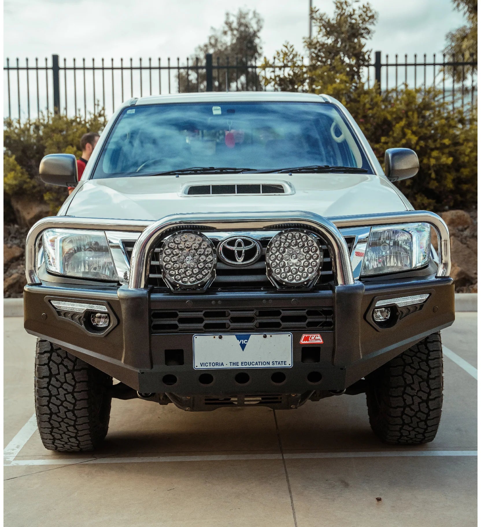 Hilux KUN26R 2012-2015 808-01 Phoenix Bull Bar Triple Black Loops Base Series Package - SKU MCC-01015-801UP