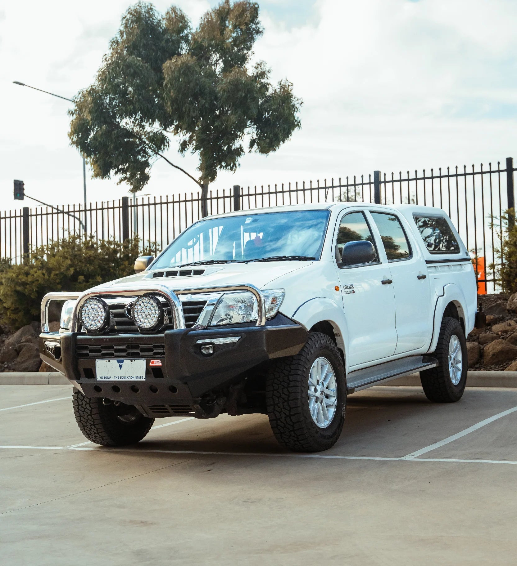 Hilux KUN26R 2012-2015 808-01 Phoenix Bull Bar Triple Black Loops Base Series Package - SKU MCC-01015-801UP