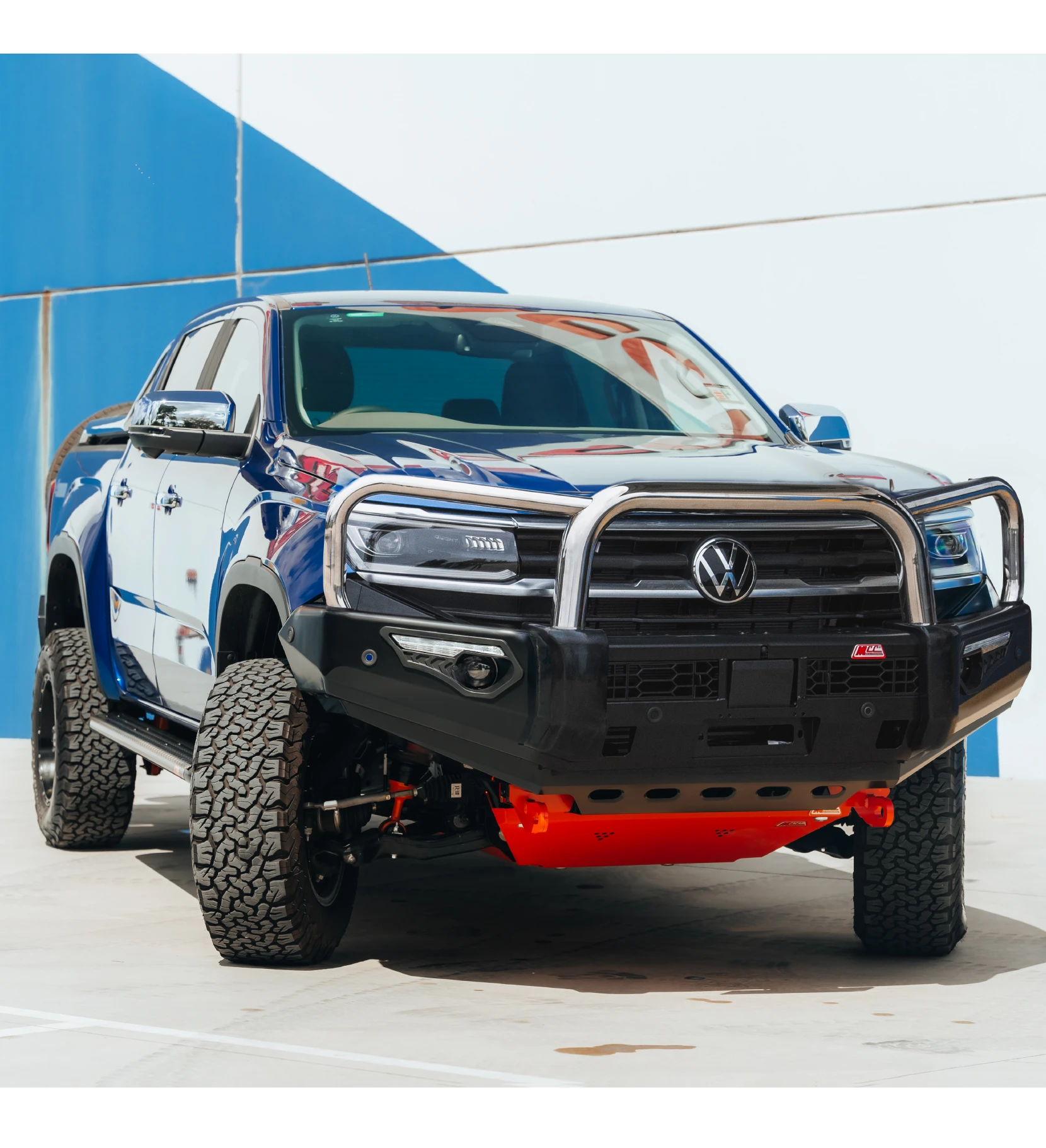 All-New Amarok 2023-On 808-01 Phoenix Bull Bar Triple Stainless Loops Package - SKU MCC-04002-801