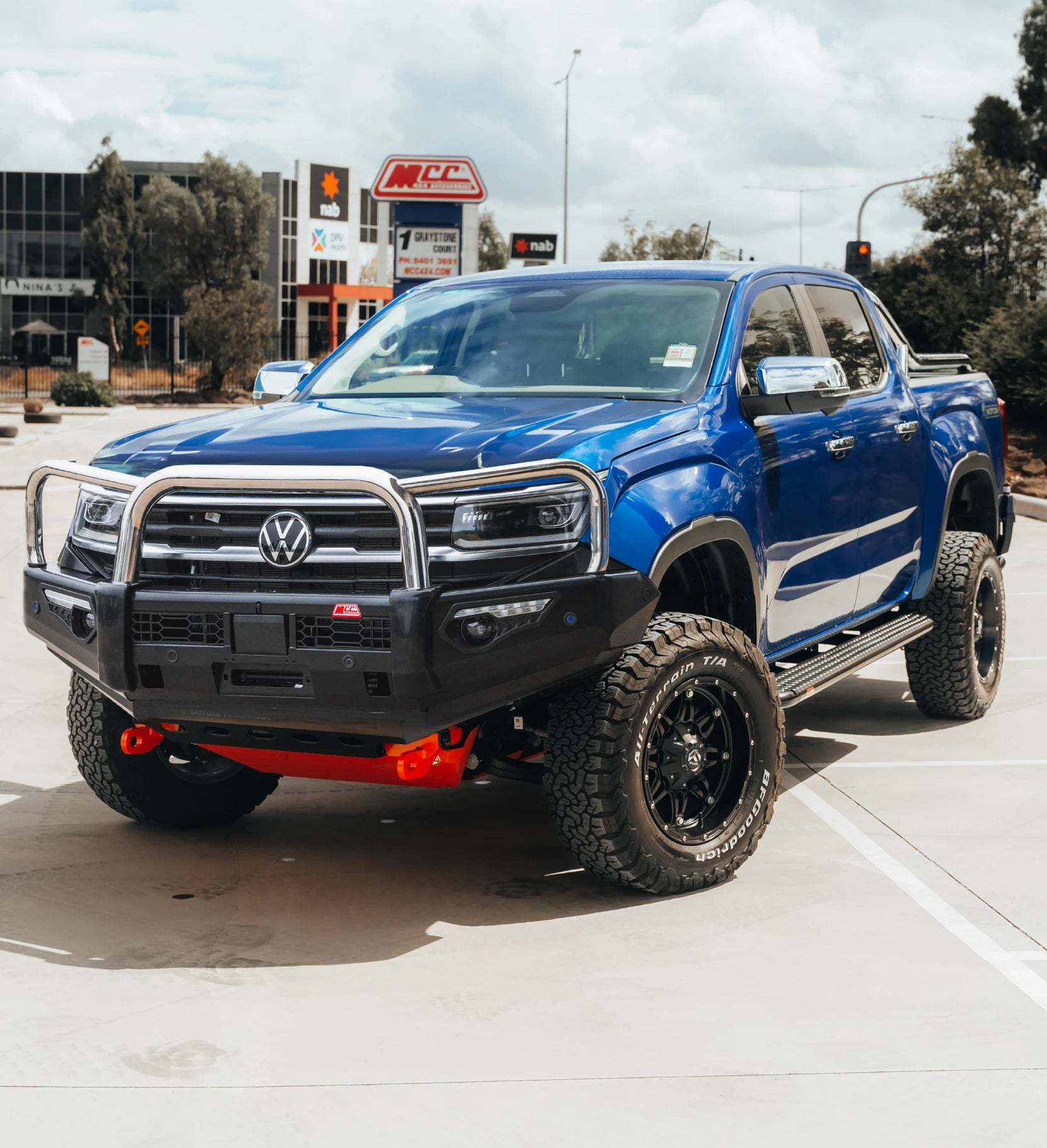 All-New Amarok 2023-On 808-01 Phoenix Bull Bar Triple Stainless Loops Package - SKU MCC-04002-801