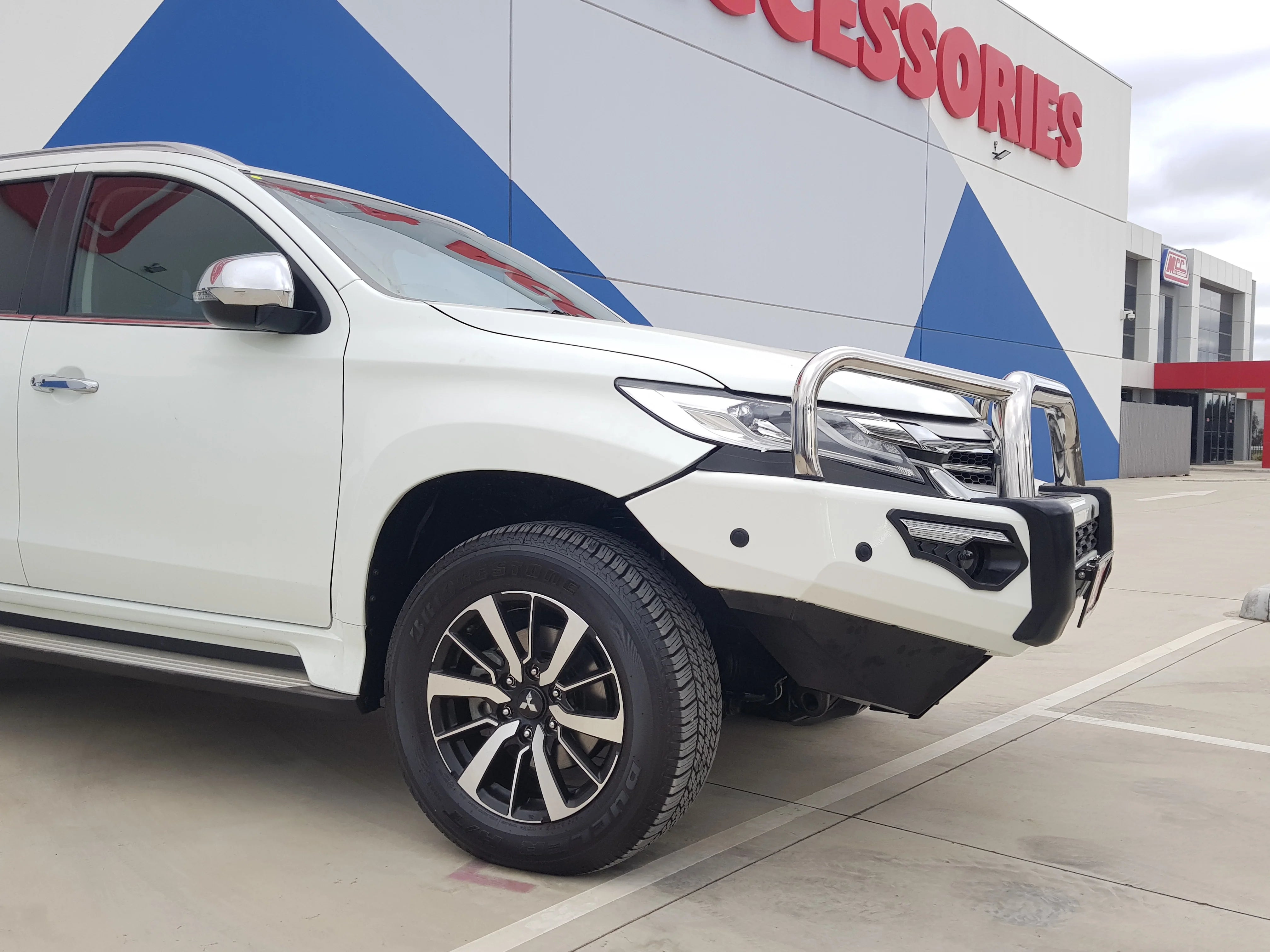 Pajero Sport QE 2015-2020 808-01 Phoenix Bull Bar Triple Stainless Loops Package - SKU MCC-02010-801UP