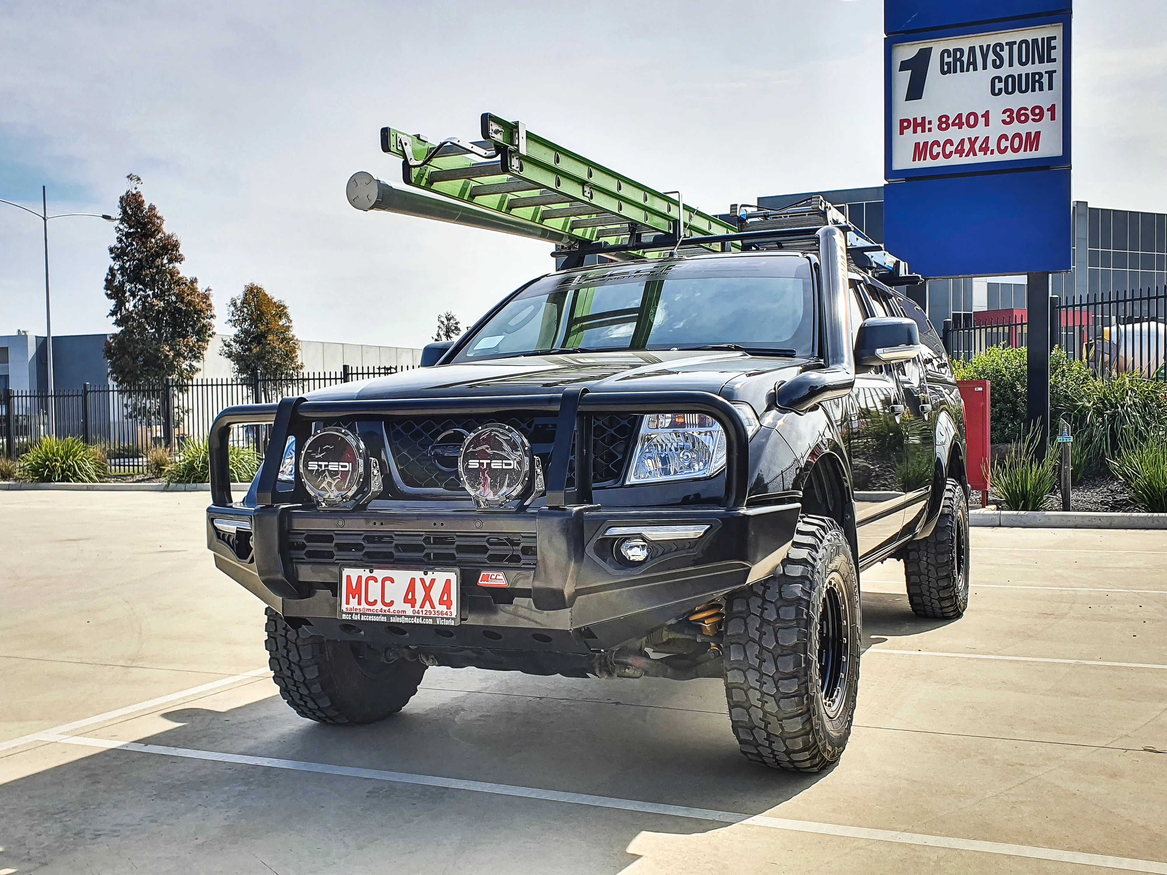 Navara D40 2011-2015 808-02 Phoenix Bull Bar A-Frame Package - SKU MCC-03007-802UP