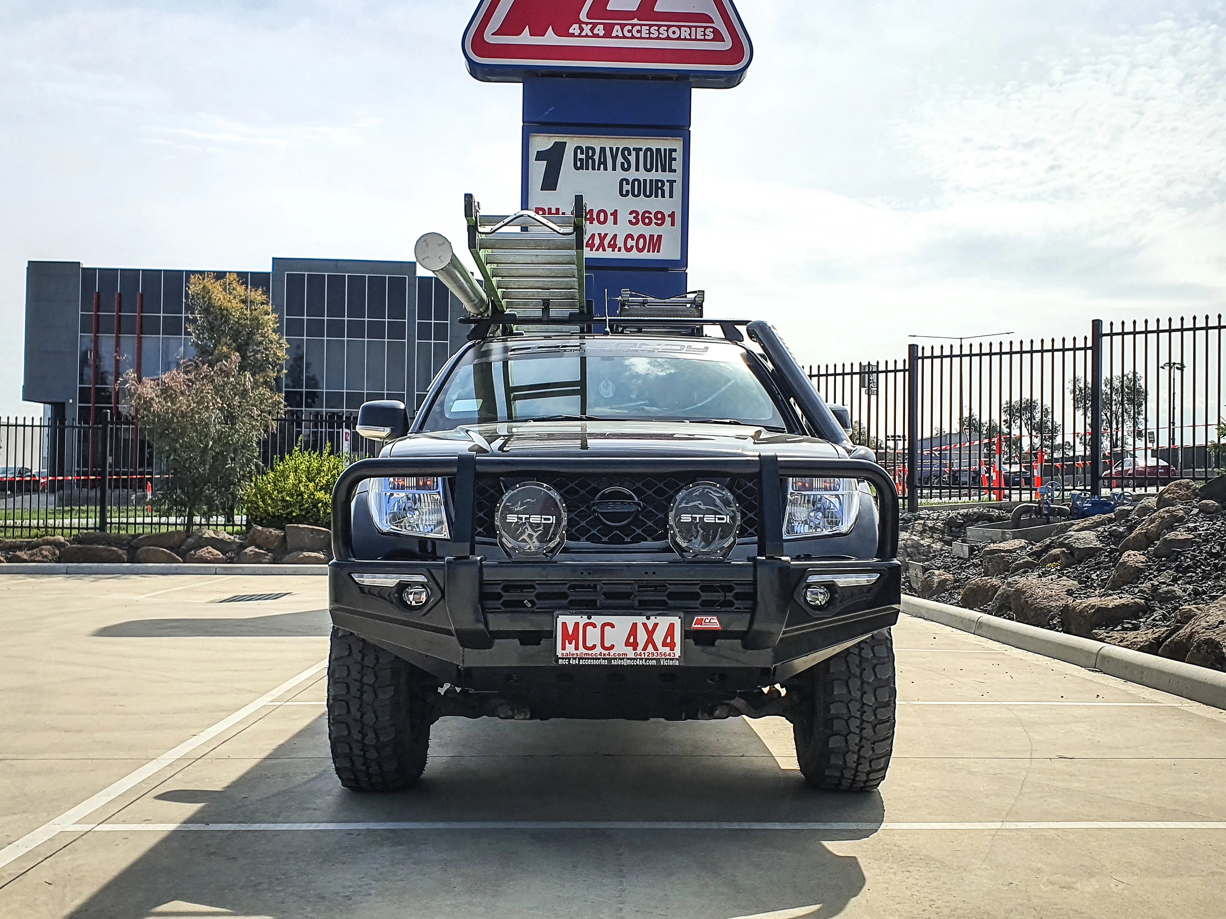 Navara D40 2011-2015 808-02 Phoenix Bull Bar A-Frame Package - SKU MCC-03007-802UP