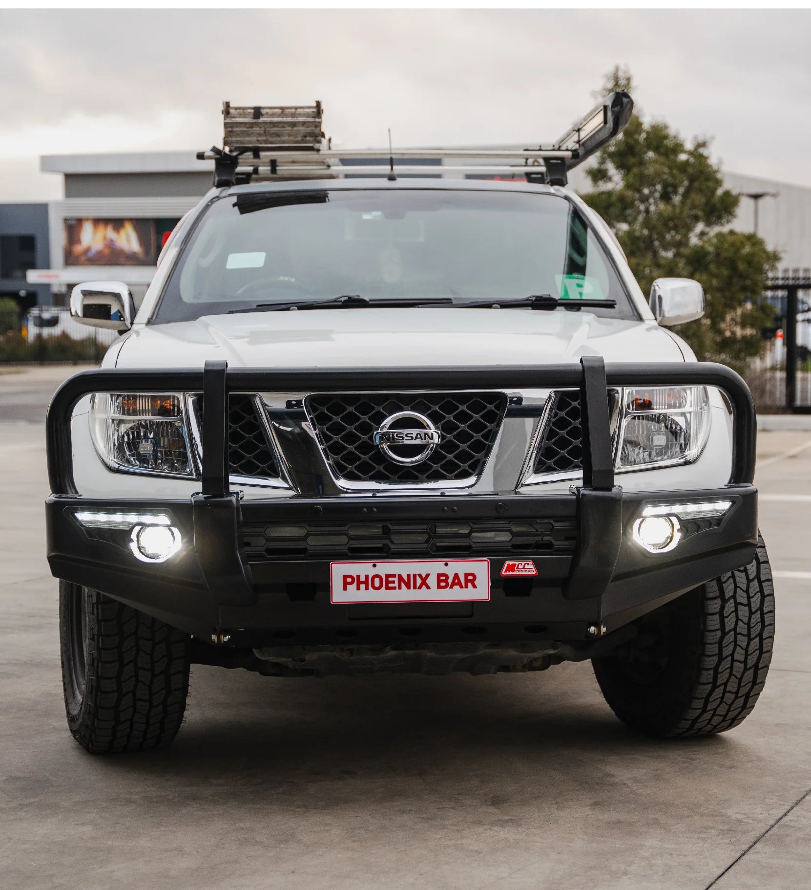 Navara D40 2011-2015 808-02 Phoenix Bull Bar A-Frame Package - SKU MCC-03007-802UP