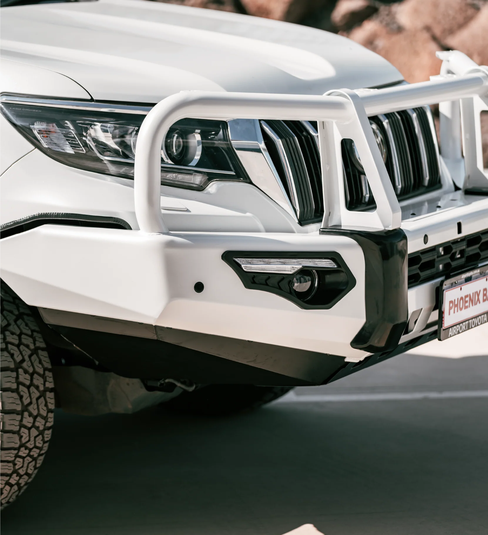 Prado 150 facelift 2017-Current 808-02 Phoenix Bull Bar A-Frame Package - SKU MCC-01020-802UP