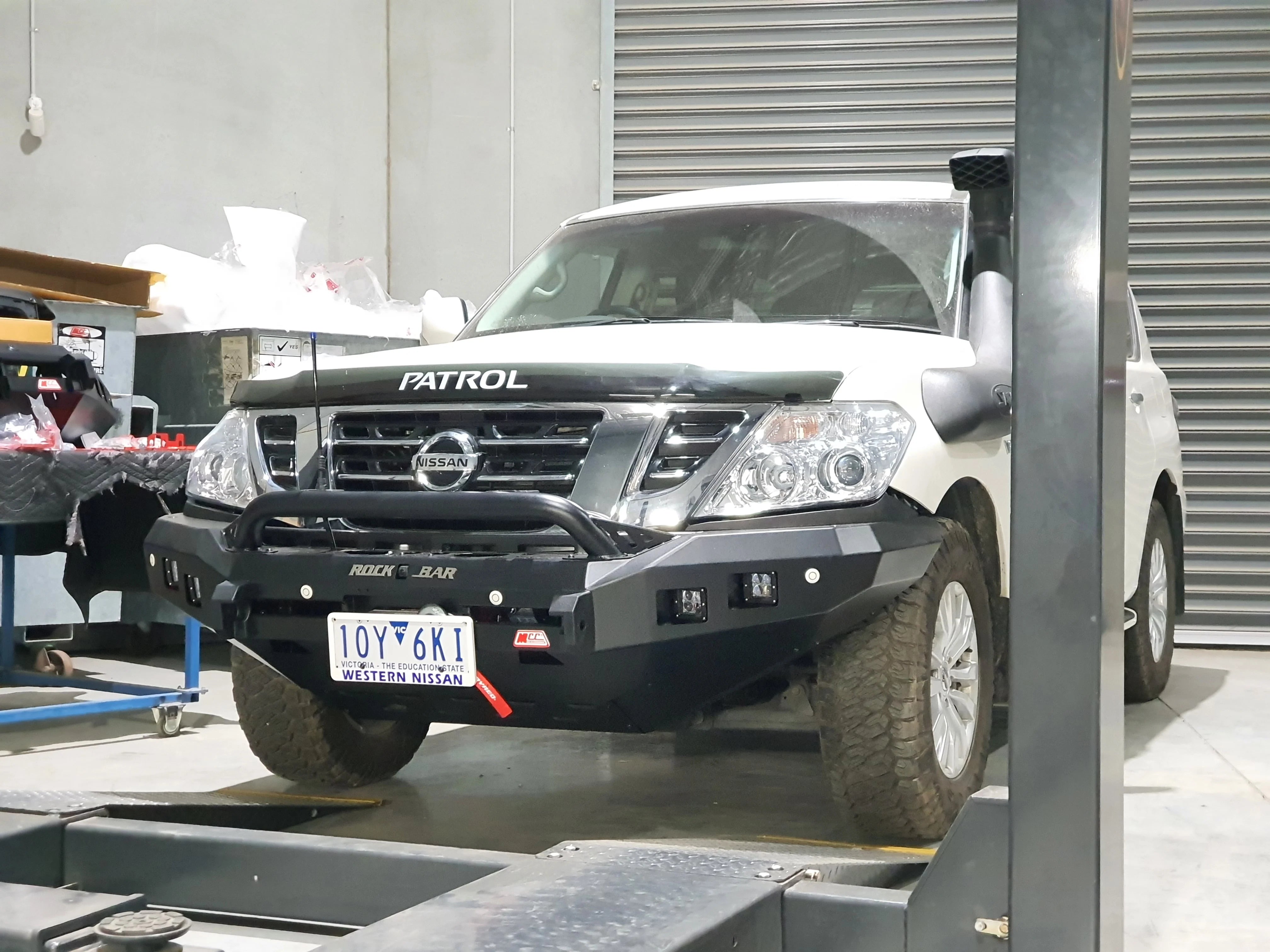 GU Patrol Y62 2010-2019 078-01SQ Rocker Bull Bar Single Low Loops Package - SKU MCC-03005-7801SQLUP