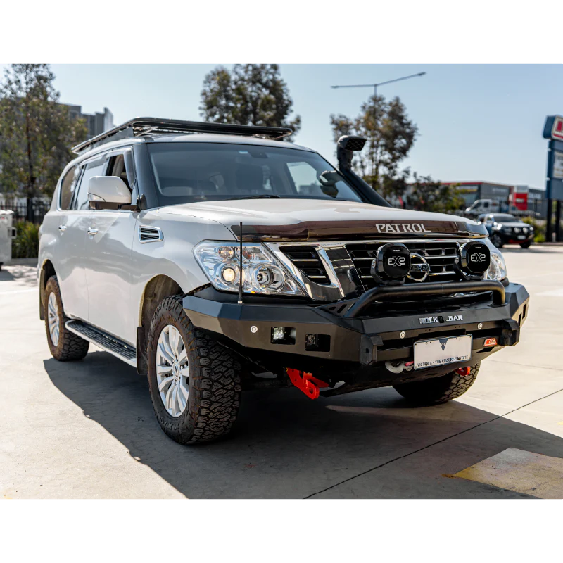 GU Patrol Y62 2010-2019 078-01SQ Rocker Bull Bar Single Low Loops Package - SKU MCC-03005-7801SQLUP