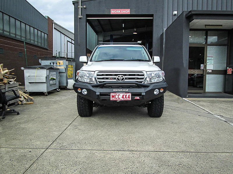 Land Cruiser 200 Series Prefacelift 2007-2015 078-01SQ Rocker Bull Bar Single Low Loop Package - SKU MCC-01008-7801SQLUP