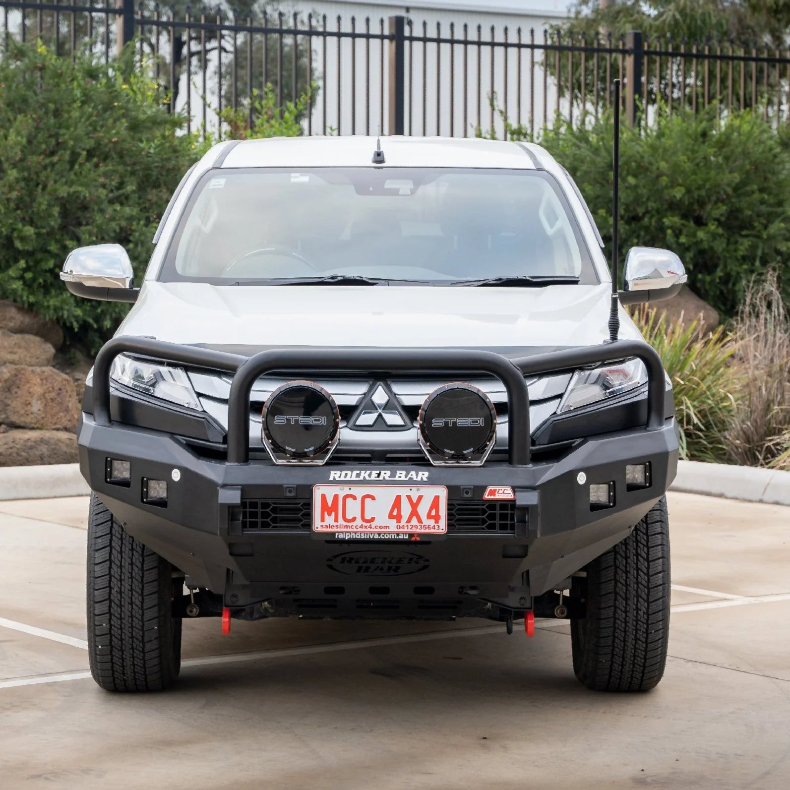 Triton MR 2019-On 078-02SQ Rocker Bull Bar Triple Loops Package - SKU MCC-02011-7802SQUP