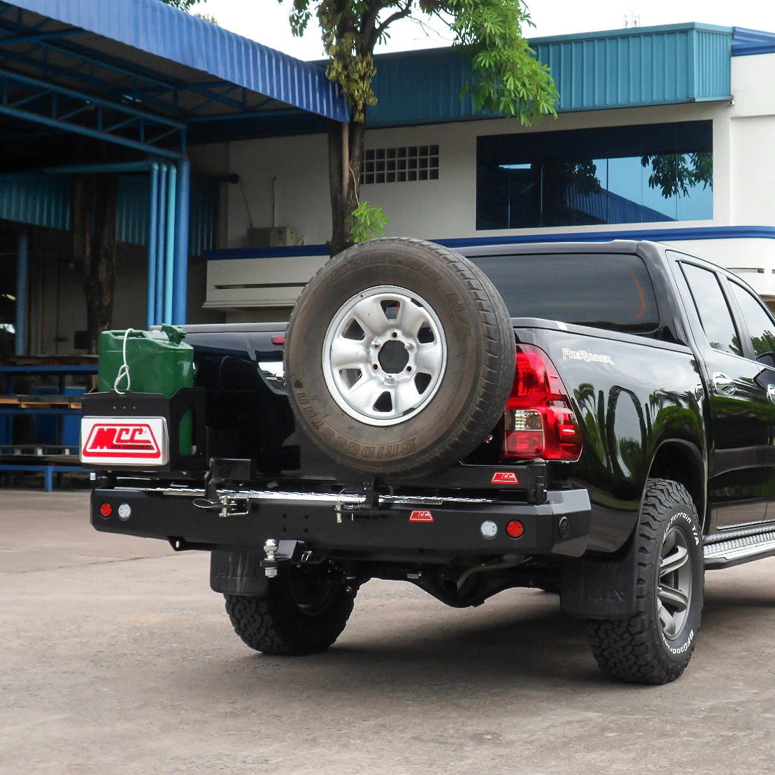 Hilux 2016-Current  022-02 Rear Wheel Carrier Single Jerry Can Holder Package - SKU MCC-01017-202PK2